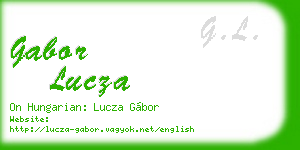 gabor lucza business card